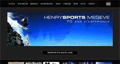 Desktop Screenshot of henrysports.fr